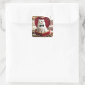 Sticker Carré Valentine Persian Cat In Chocolate Candy Box (Sac)
