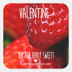 Sticker Carré Valentine, tu es vraiment adorable !