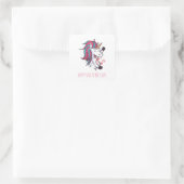 Sticker Carré Valentine Unicorn (Sac)