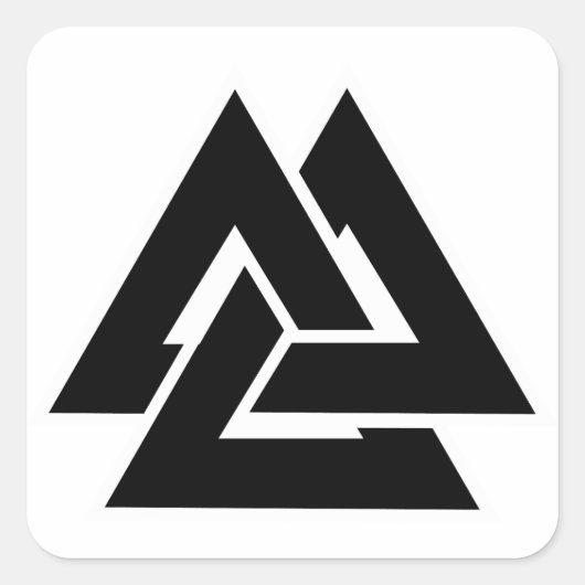 Sticker Carré Valknut (Devant)