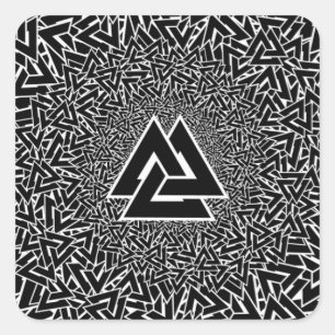 Sticker Carré Valknut