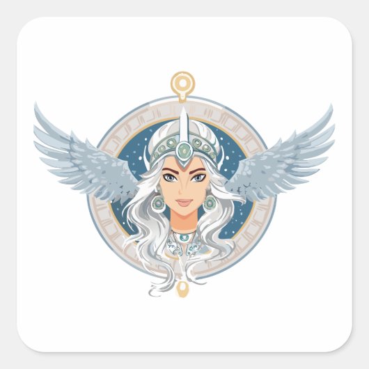 Sticker Carré Valkyrie (Devant)