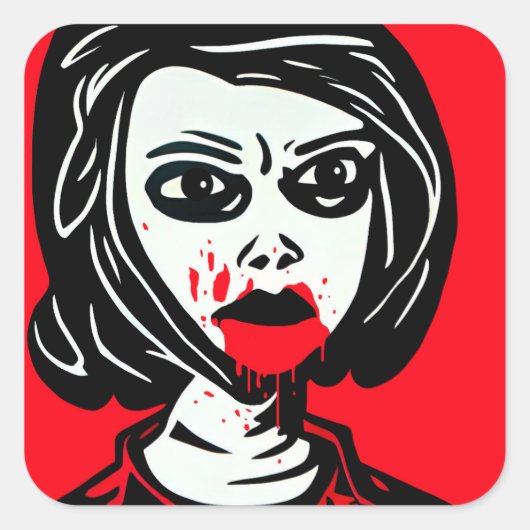 Sticker Carré Vampire (Devant)