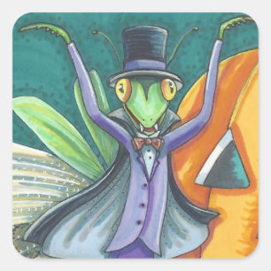 Sticker Carré VAMPIRE PRIER MANTIS, Carré DE LA FEUILLE DE BROCH
