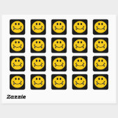Sticker Carré Vampire visage avec des crocs (Feuille)