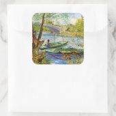 Sticker Carré Van Gogh - La pêche au printemps (Sac)