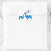 Sticker Carré Van Gogh - No Prob Llama (Sac)