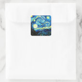 Sticker Carré Van Gogh - Nuit étoilée (Sac)