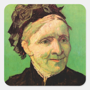 Sticker Carré Van Gogh; Portrait de la mère de l'artiste, Art Vi