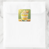 Sticker Carré Vanilla Pudding and Whipped Cream Parfait (Sac)