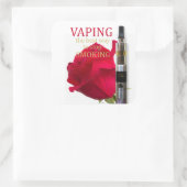 Sticker Carré Vaping est le meilleur moyen d'arrêter de fumer (Sac)