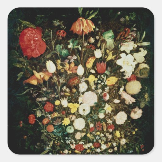 Sticker Carré Vase de fleurs (Devant)