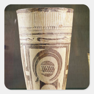 Sticker Carré Vase, Style I, de Susa, Iran, 5000-4000 avant JC