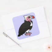 Sticker Carré Vautour à tête blanche (Enveloppe)