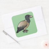 Sticker Carré Vautour indien (Enveloppe)