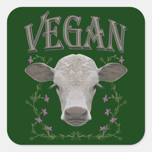 STICKER CARRÉ VEGAN - */* 25 (Devant)
