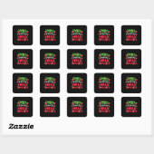 Sticker Carré Vegan De Ma Tête Tomates (Feuille)