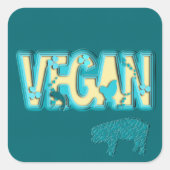 Sticker Carré Vegan paper (Devant)