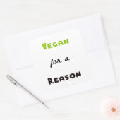 Sticker Carré Vegan pour une raison (Enveloppe)