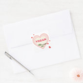 Sticker Carré Végan Valentines (Enveloppe)