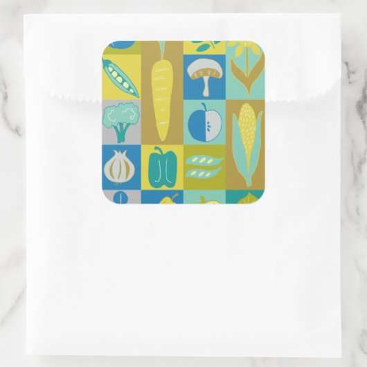 Sticker Carré Veggie Blocks II (Sac)
