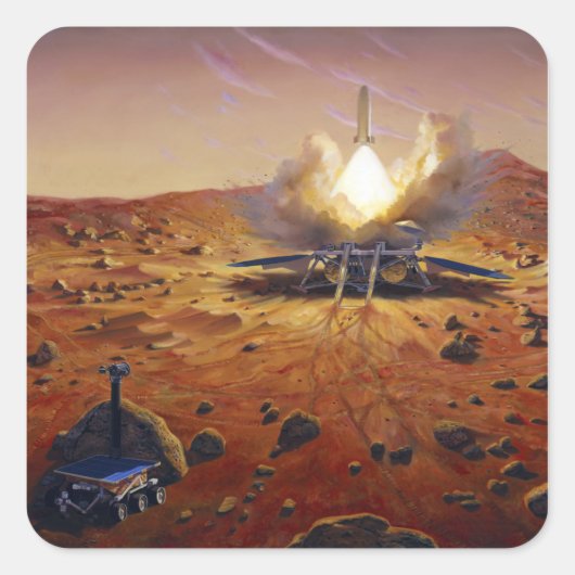 Sticker Carré Véhicule Mars ascendant (Devant)