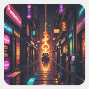 Sticker Carré Véhicule Pixel