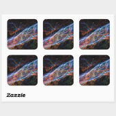 Sticker Carré Veil Nebula Supernova Reste Télescope Hubble (Feuille)