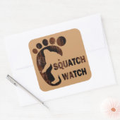 Sticker Carré Veille de squatch (Enveloppe)