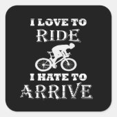 Sticker Carré Vélo amusant (Devant)