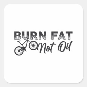 Sticker Carré Vélo de graisse brûler graisse pas Vélo à huile VT