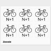 Sticker Carré Vélo N+1 (Feuille)