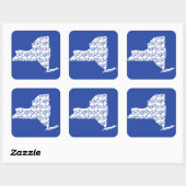 Sticker Carré Vélo New York (Feuille)