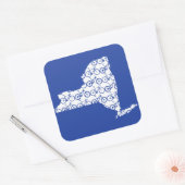 Sticker Carré Vélo New York (Enveloppe)