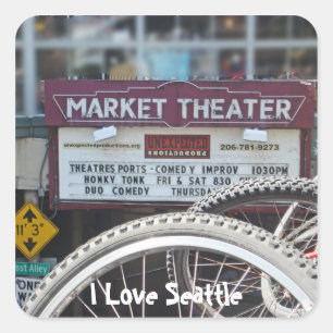 Sticker Carré Vélos au Théâtre