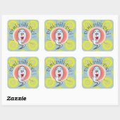 Sticker Carré veni vidi vici (Feuille)