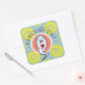 Sticker Carré veni vidi vici (Enveloppe)