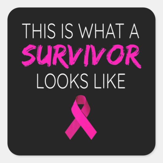 Sticker Carré Venin de Breast Cancer (Devant)