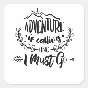 Sticker Carré Venin de camping Outdoor