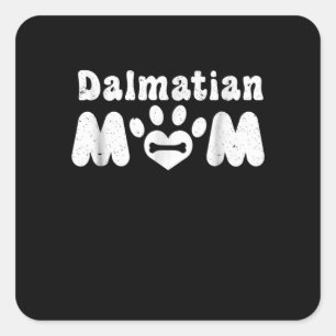Sticker Carré Venin de Dalmatian Mère dalmatienne