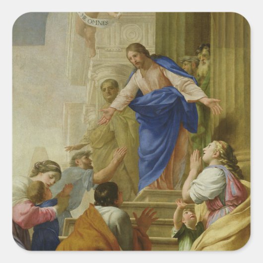 Sticker Carré Venite comme moi Omnes (Devant)