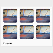 Sticker Carré Vent d'un vieux camion rouillé (Feuille)