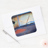 Sticker Carré Vent d'un vieux camion rouillé (Enveloppe)