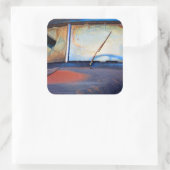 Sticker Carré Vent d'un vieux camion rouillé (Sac)