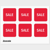 Sticker Carré Vente (Feuille)