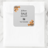 Sticker Carré Vente d'automne sur les garanties marketing (Sac)