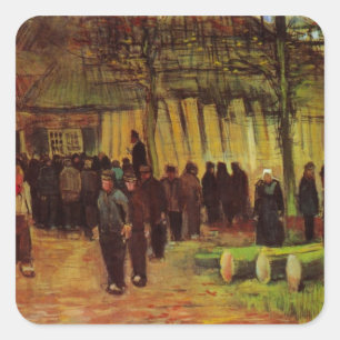 Sticker Carré Vente de bois par Vincent van Gogh