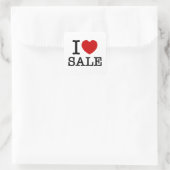 STICKER CARRÉ VENTE DE COEUR [AMOUR] (Sac)