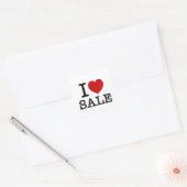 STICKER CARRÉ VENTE DE COEUR [AMOUR] (Enveloppe)