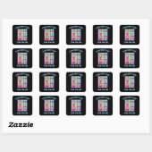 STICKER CARRÉ VÉRIFIEZ MON SIX PACK (Feuille)